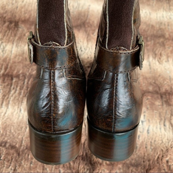 Born Gibb Knee High Riding Boot Distressed Brown Leather - Picture 6 of 12